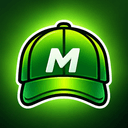 market cap logo: a green cap with a white M